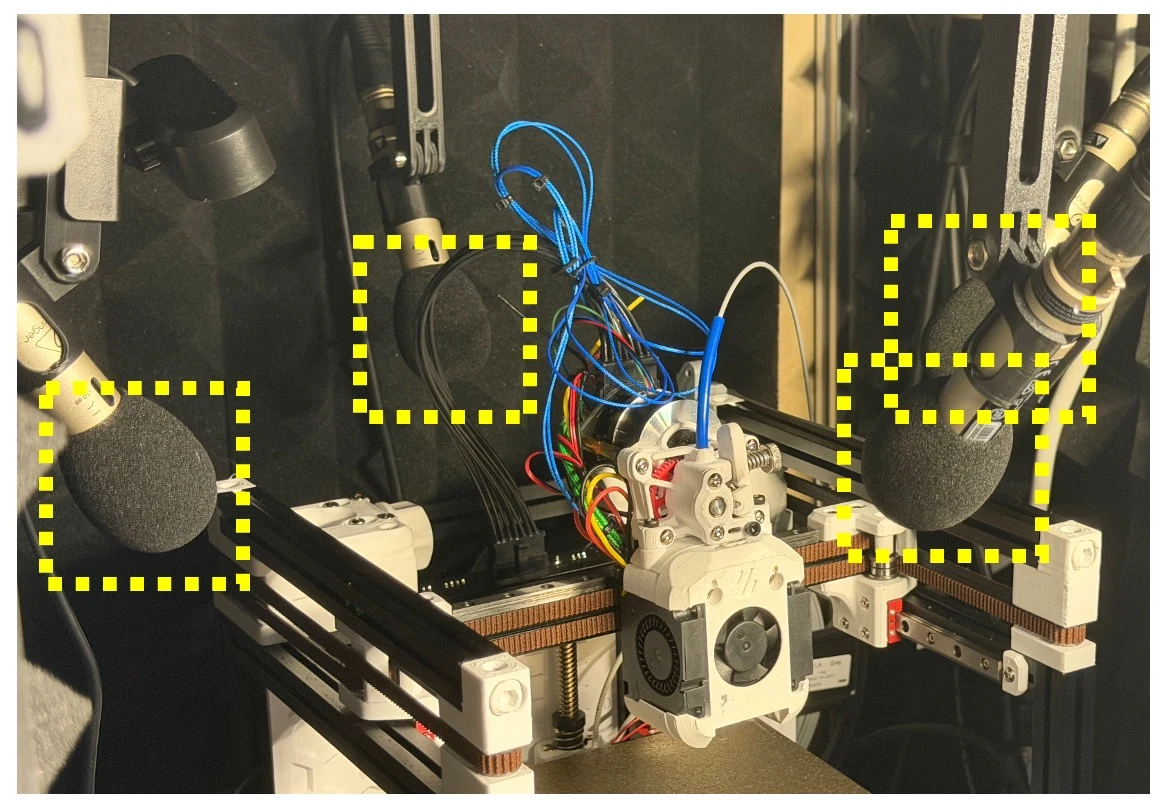 ASD3DP recording apparatus with four microphones
